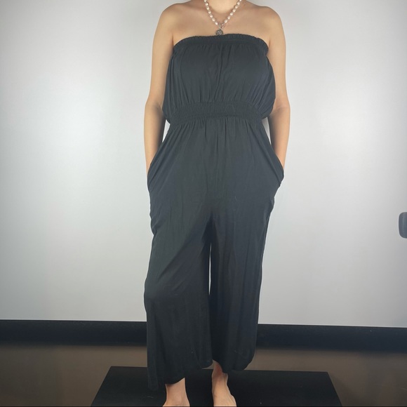 Cotton On Pants - Cotton On Strapless Jumpsuit - Size L